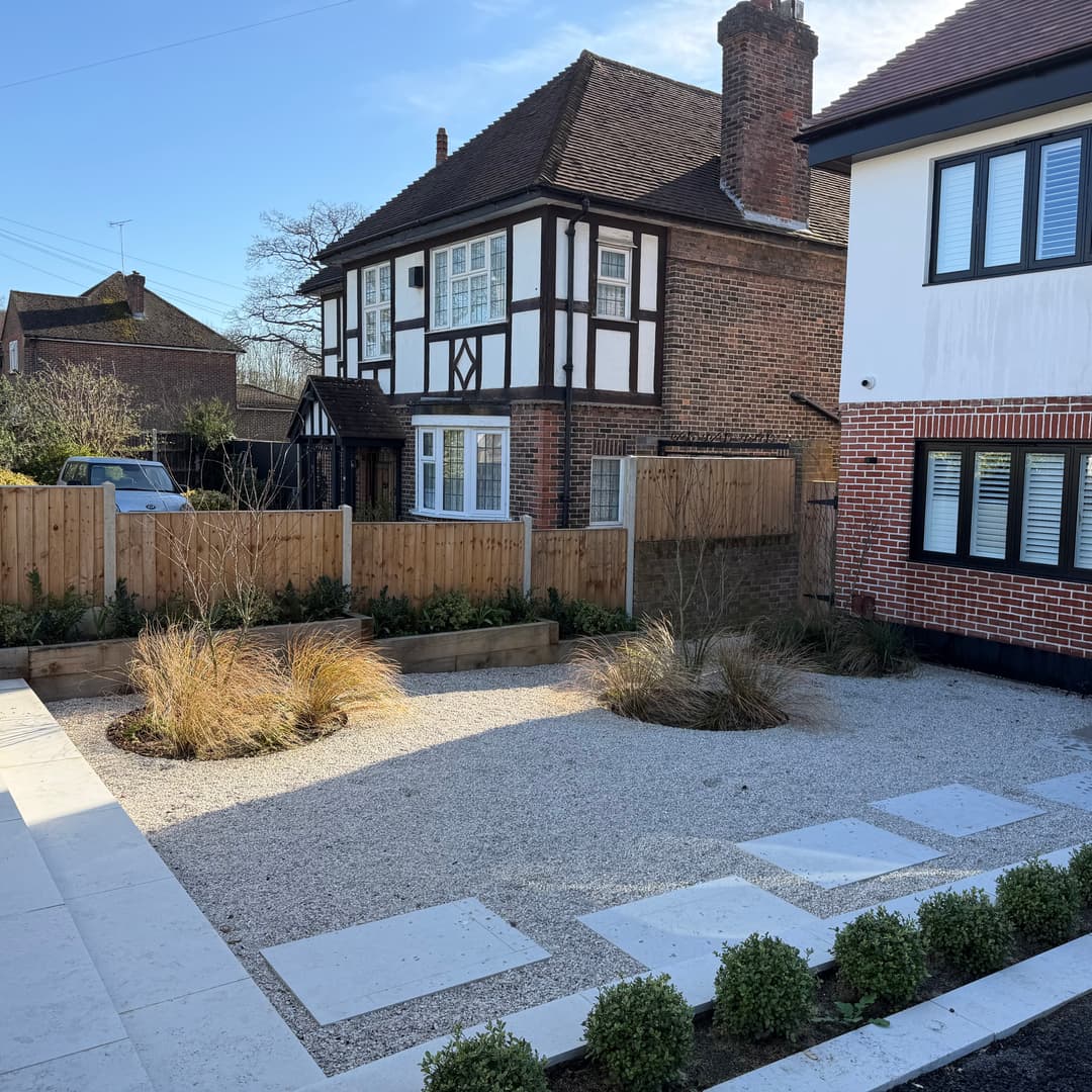 Professionally levelled site featuring SUDS compliant soakaway systems and Type 1 MOT sub-base preparation