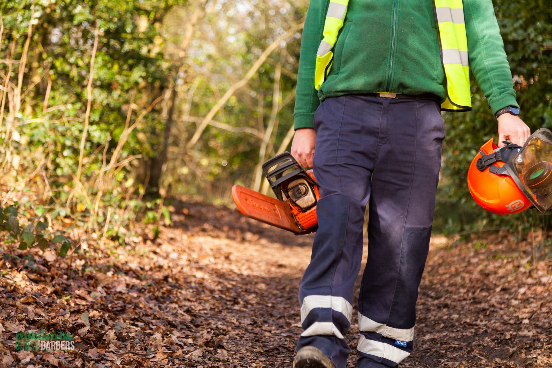 Grass Barbers professional field team performing site maintenance